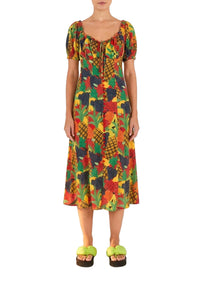 Robe midi Fruit Salad - Multicolore