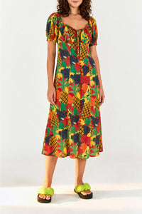 Robe midi Fruit Salad - Multicolore