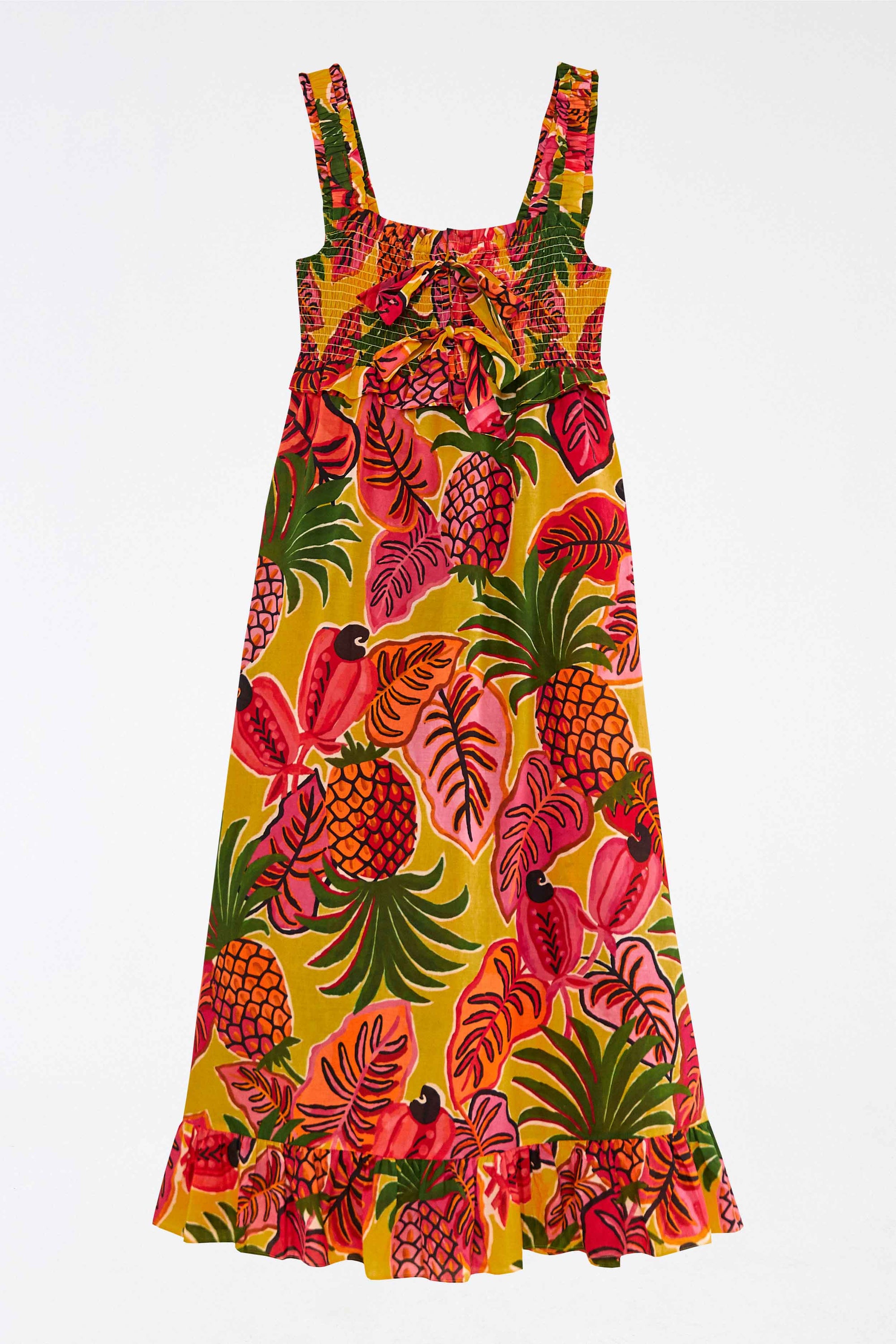 Fruit Dream midi dress in cotton - Multicolour