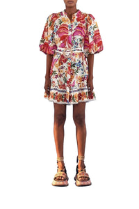 Robe courte Belt Spring Bananas - Rouge