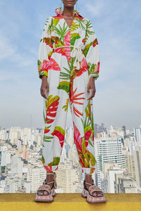 Combinaison Spring Forest en lin - Multicolore