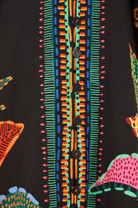 Robe longue Léopards cool en lin - Multicolore