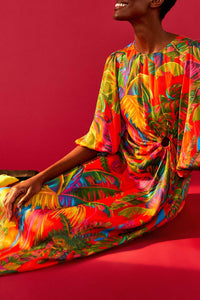 Robe midi Urban Jungle - Orange