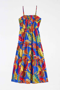 Robe midi Beaks & Bananas en coton - Multicolore