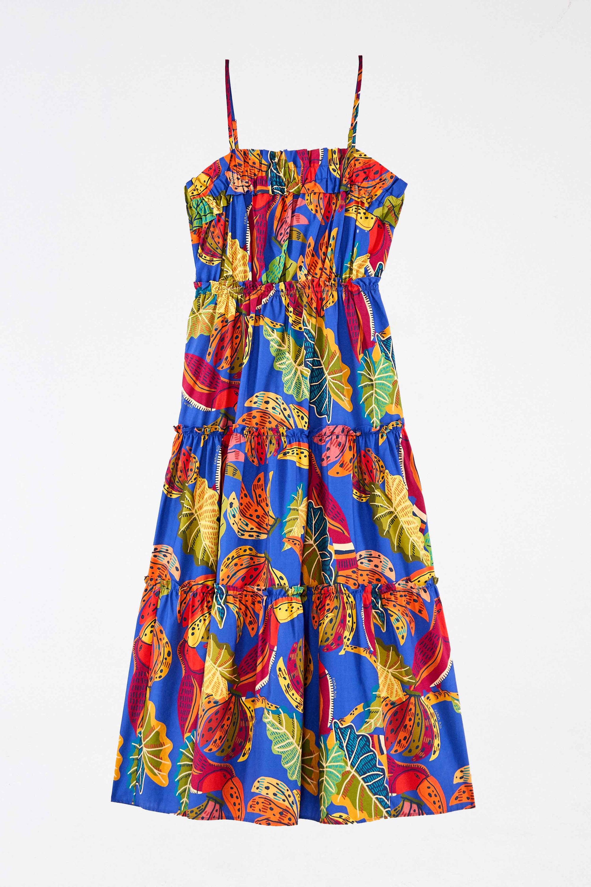 Robe midi Beaks & Bananas en coton - Multicolore
