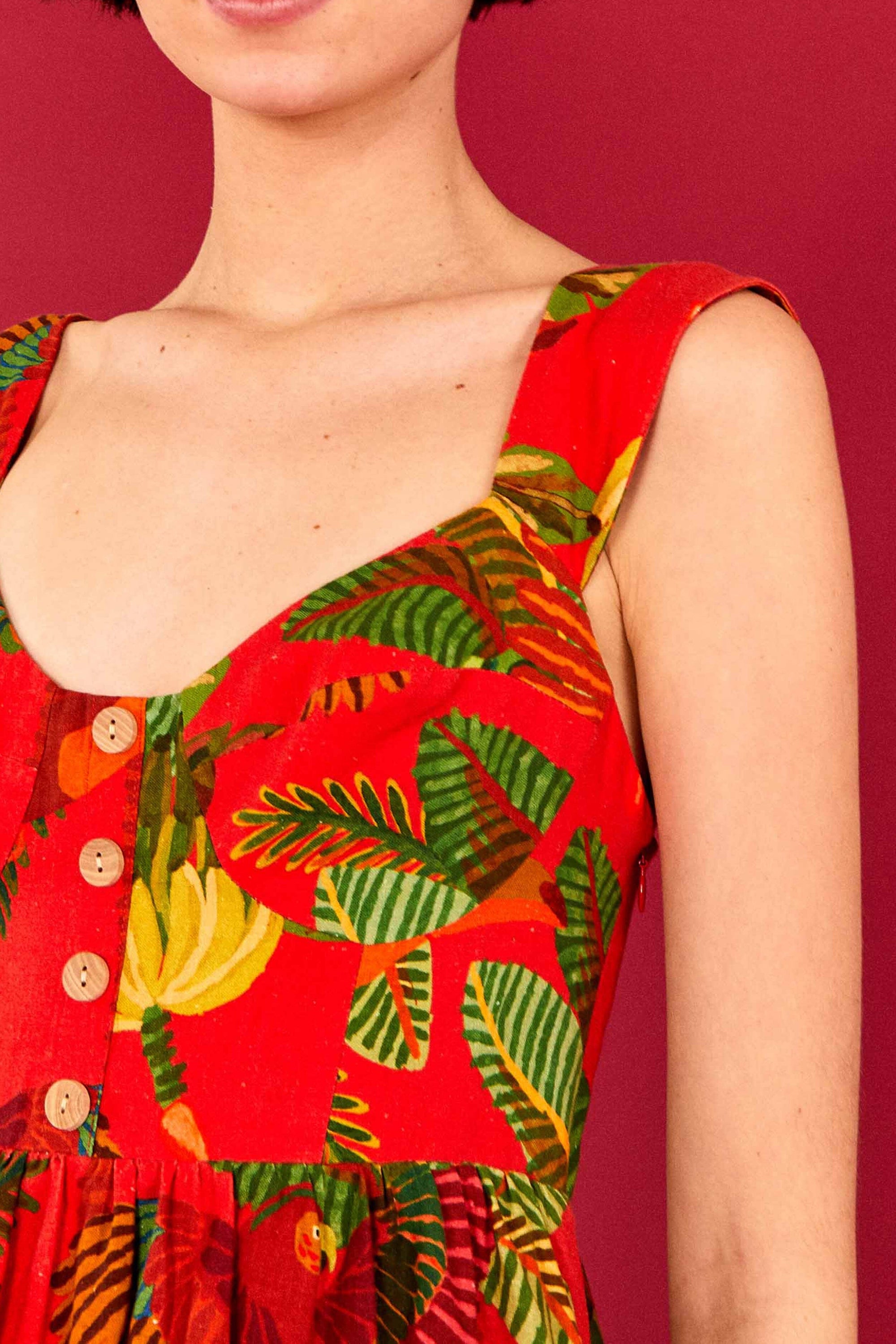 Red Forest Birds Robe courte - Red Forest Birds