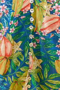 Star Fruits midi dress in cotton - Green