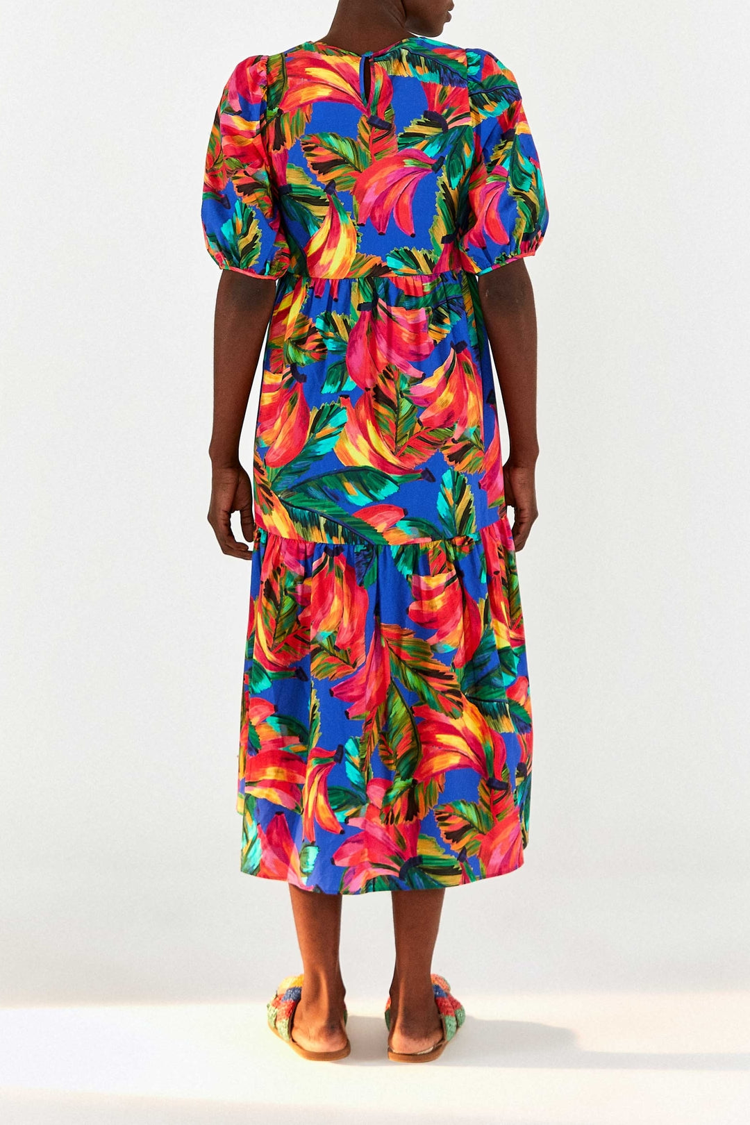 Robe midi Bananamix - Bleu