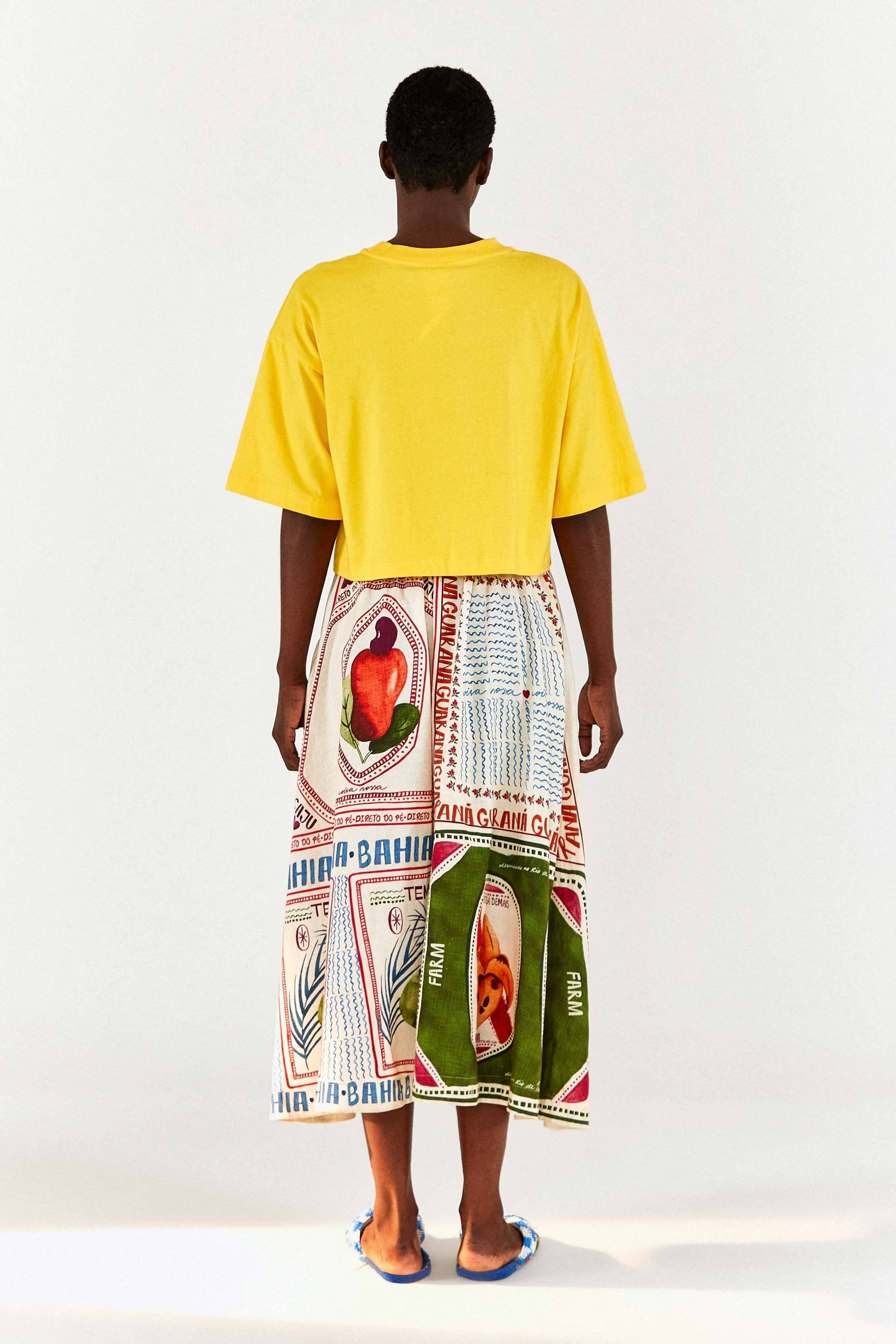 T-shirt Mata Atlantica en coton - Jaune
