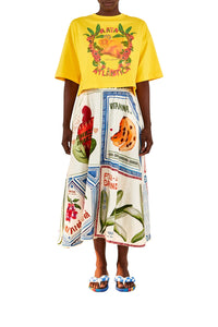 T-shirt Mata Atlantica en coton - Jaune
