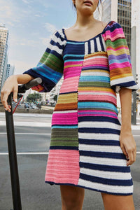 Mixed Stripes Robe courte - Mixed Stripes