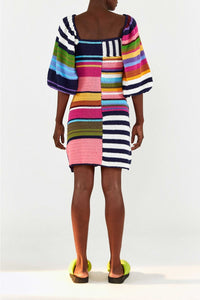 Mixed Stripes Robe courte - Mixed Stripes