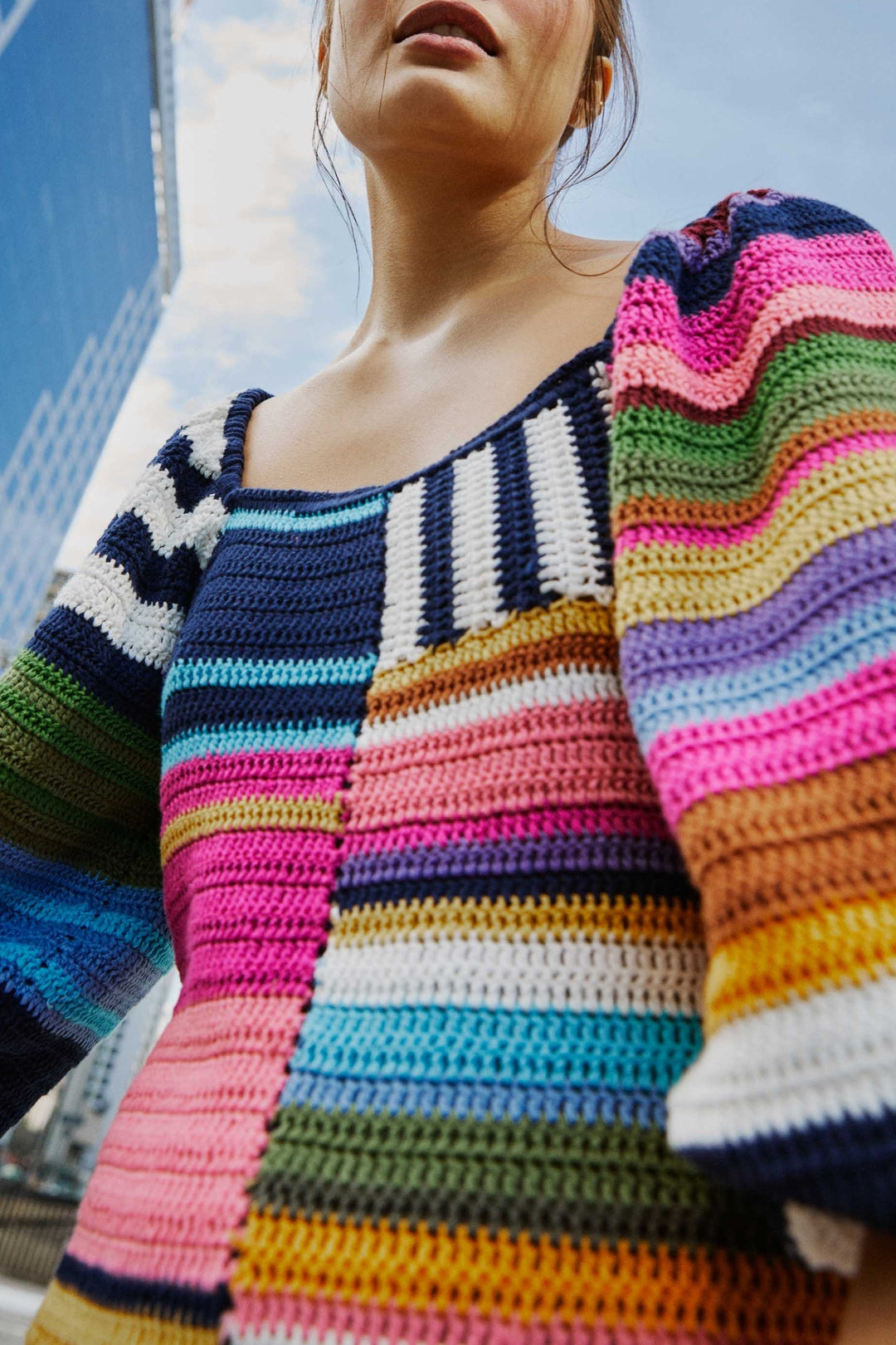 Mixed Stripes Robe courte - Mixed Stripes