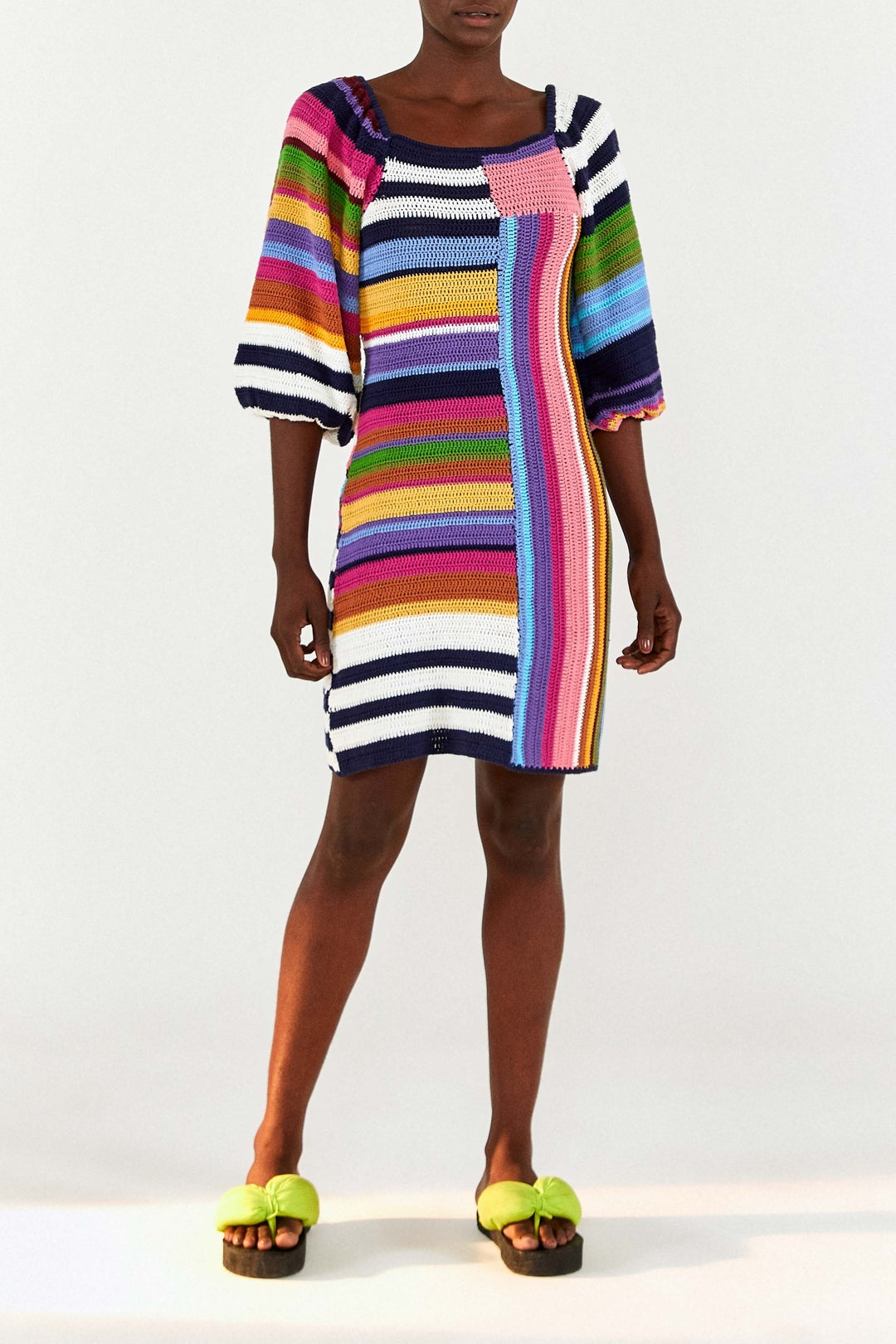 Mixed Stripes Robe courte - Mixed Stripes