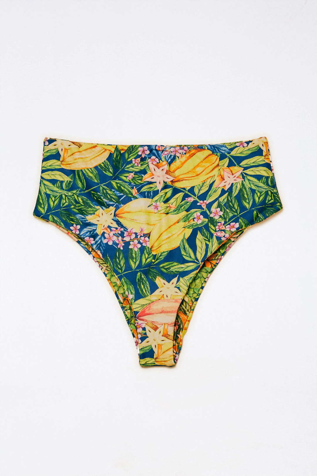 Bas de bikini taille haute Caipirinhra - Jaune