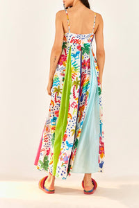 Robe longue Good Vibes en coton - Multicolore