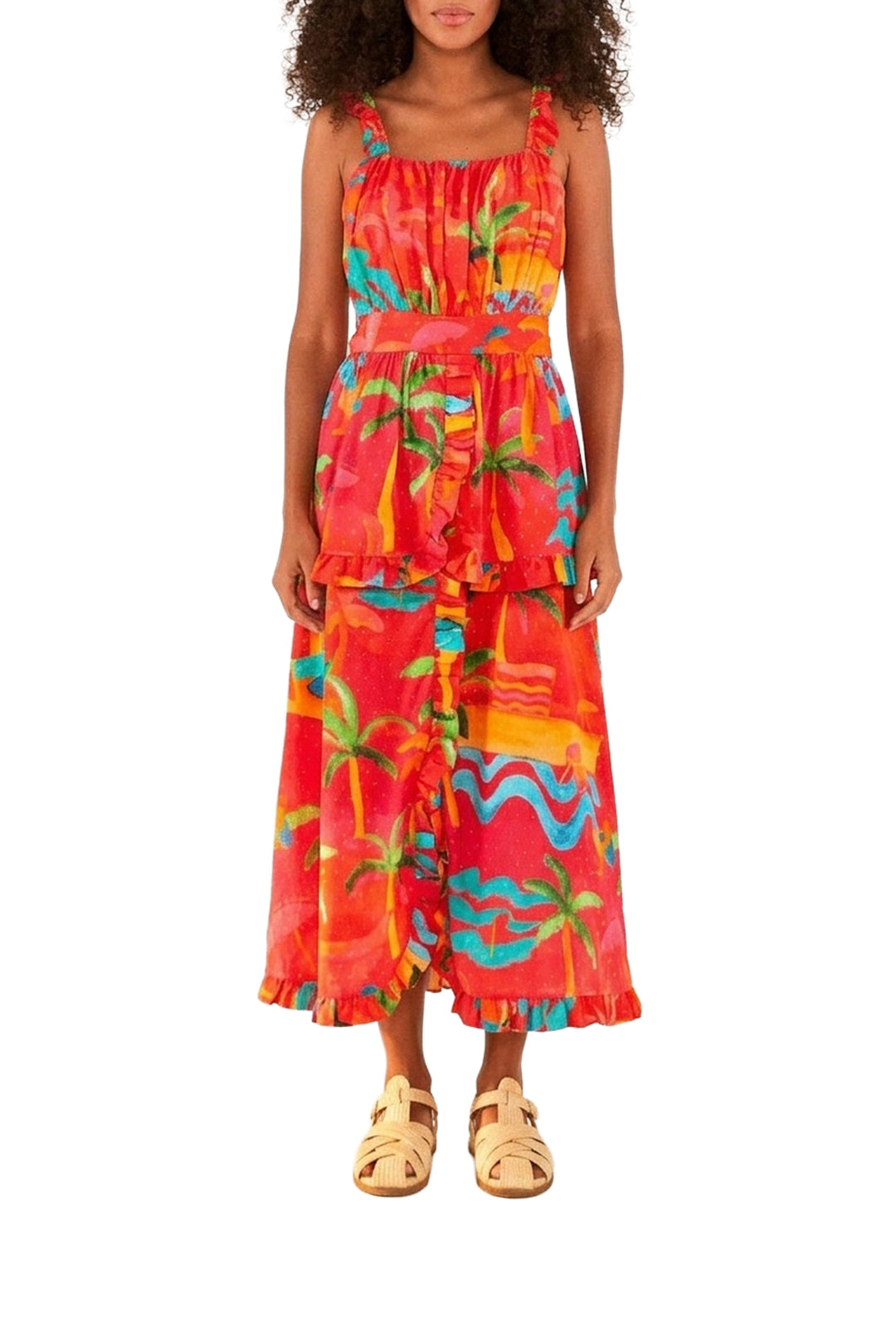 Robe longue Ipanema en coton - Orange