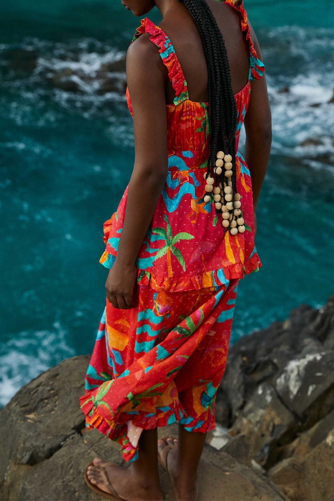 Robe longue Ipanema en coton - Orange