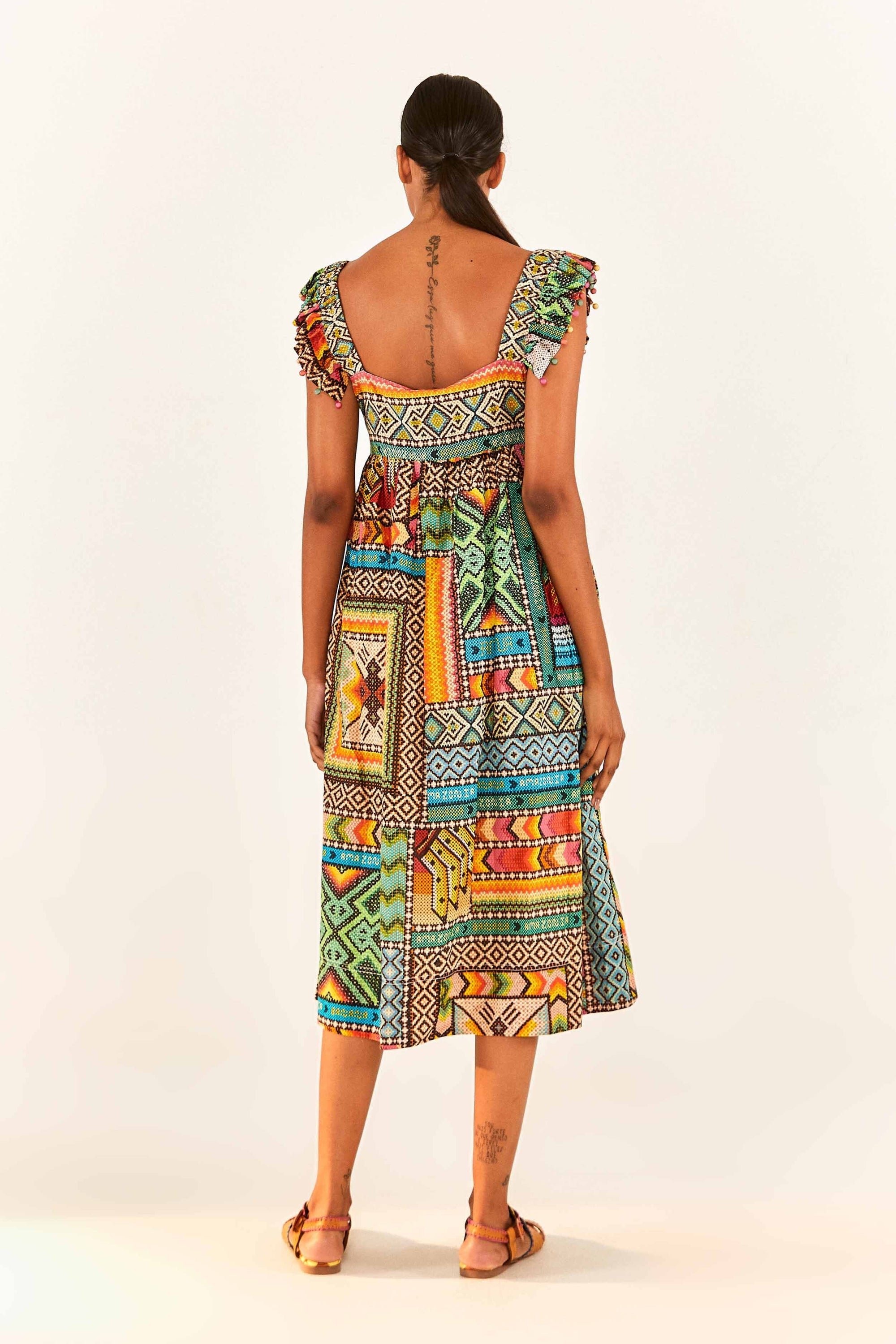Robe midi Banana - Vert
