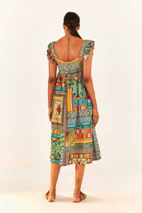 Robe midi Banana - Vert