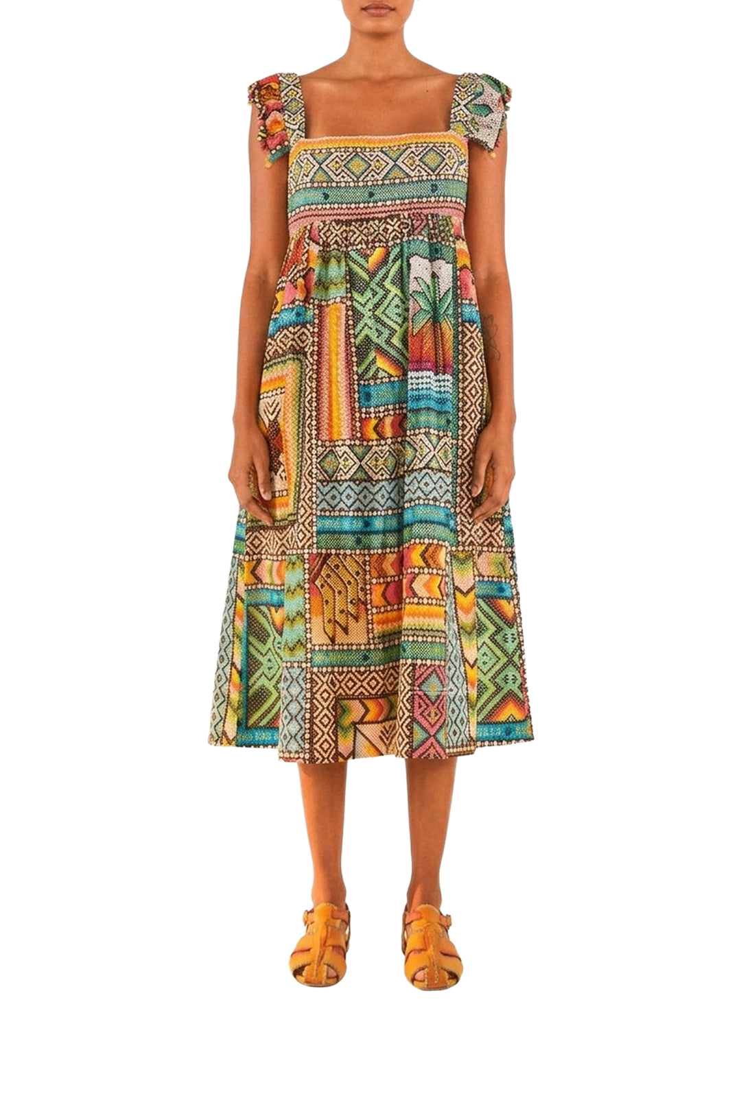 Robe midi Banana - Vert