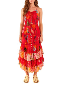 Robe longue Fruits Ocean - Multicolore