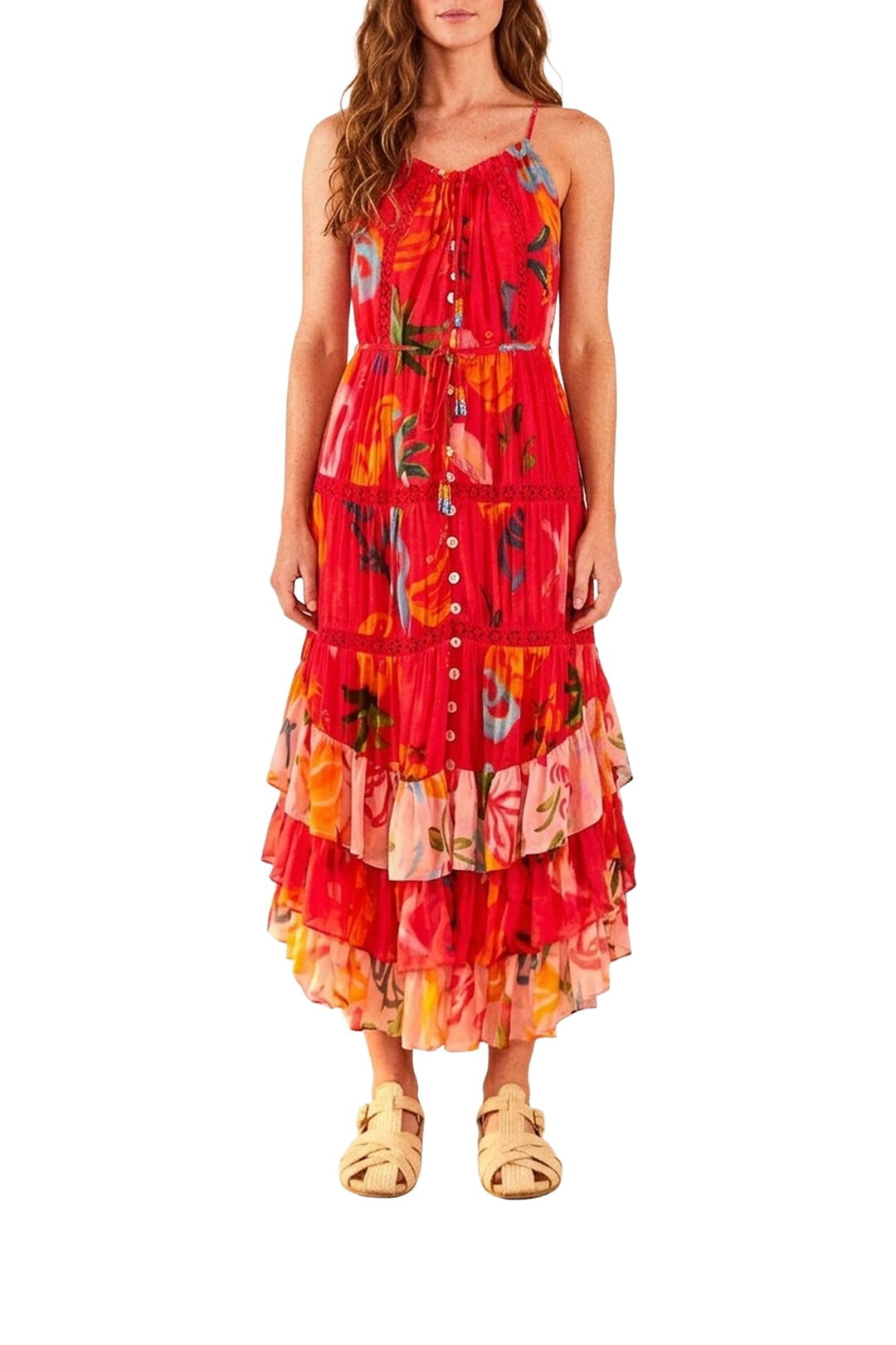Robe longue Fruits Ocean - Multicolore