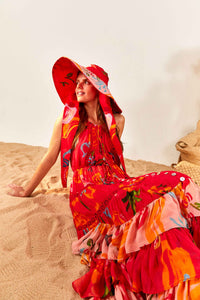 Robe longue Fruits Ocean - Multicolore