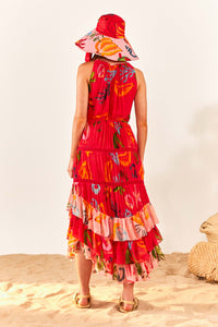 Robe longue Fruits Ocean - Multicolore