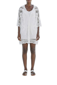 Tropical Wind Guipire Shirt - White