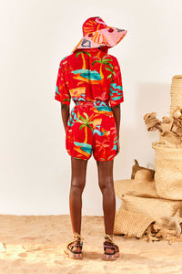 Ipanema printed shorts - Red