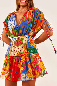 Robe courte Sunny Mix - Multicolore