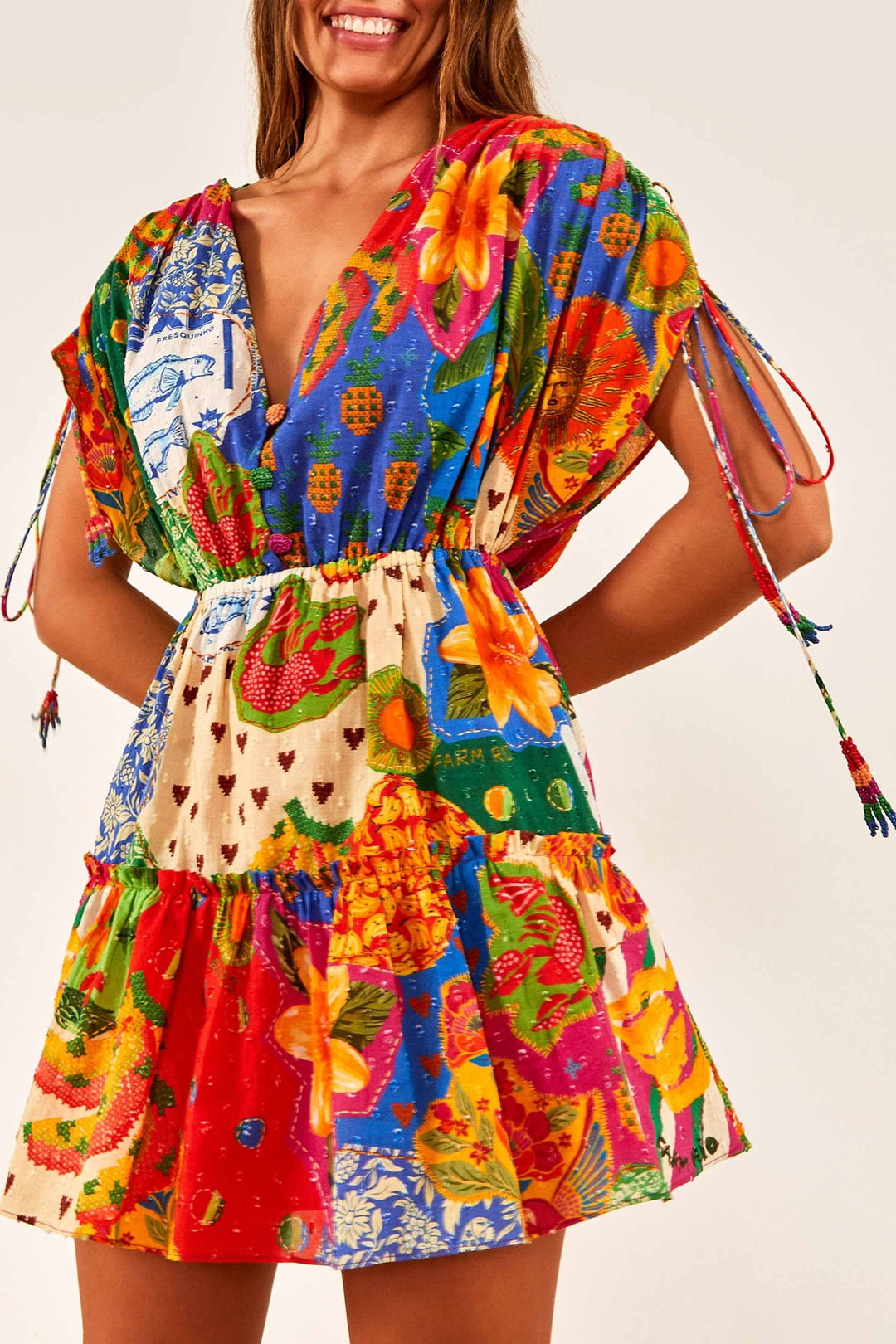 Robe courte Sunny Mix - Multicolore