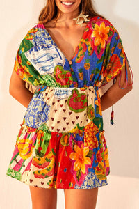 Robe courte Sunny Mix - Multicolore