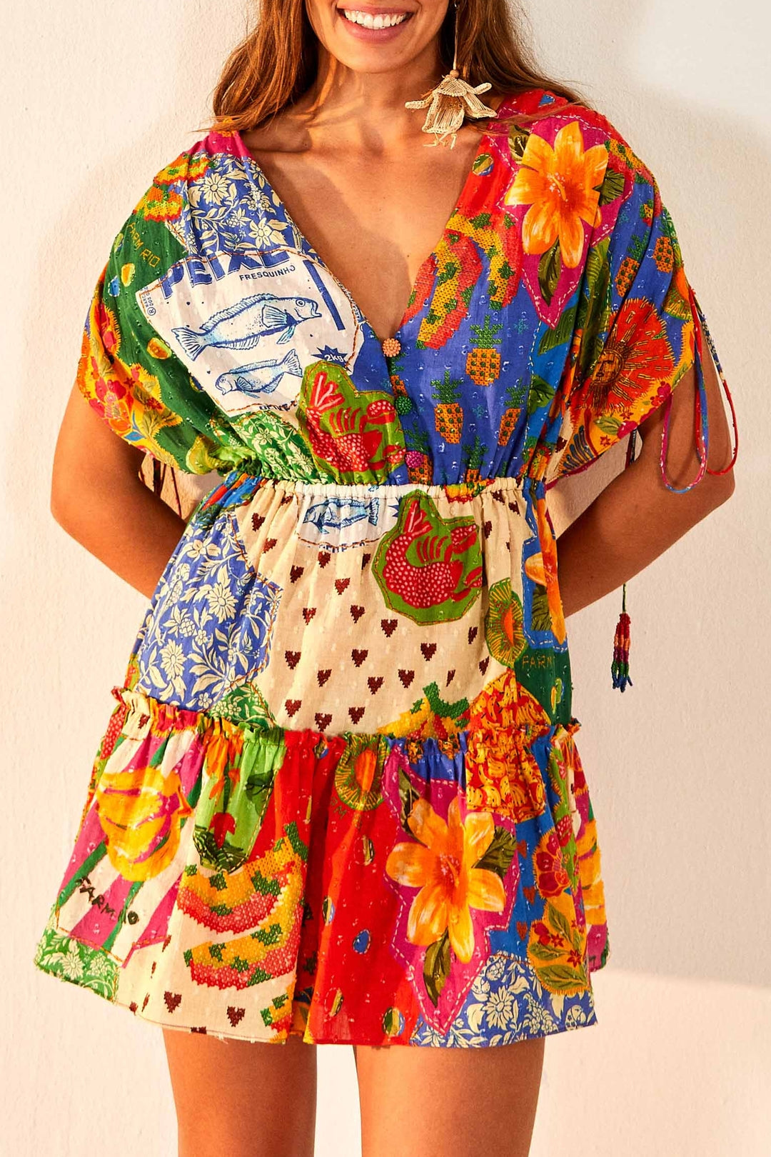 Robe courte Sunny Mix - Multicolore