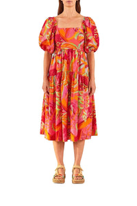 Fruit Brush Robe midi - Fruit Brush