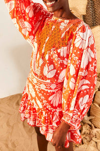 Blouse Neon Jungle - Rouge