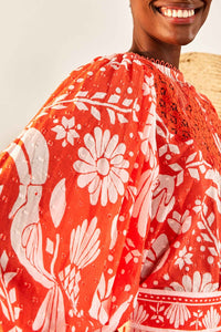 Blouse Neon Jungle - Rouge