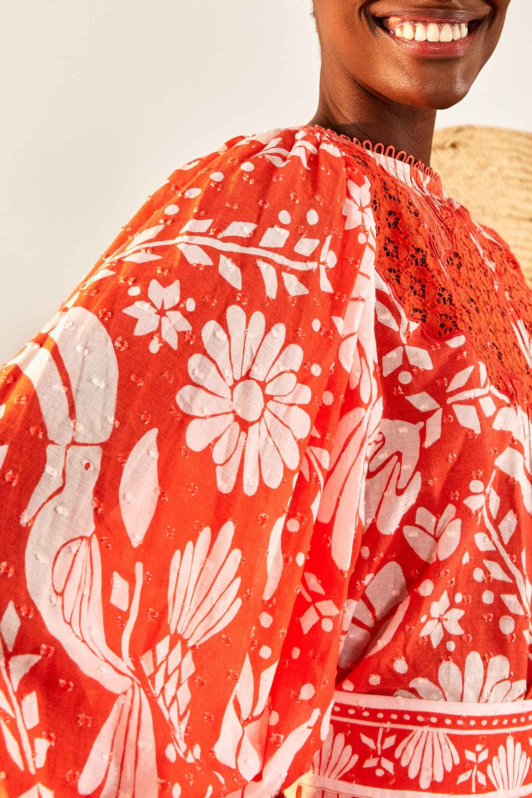 Blouse Neon Jungle - Rouge