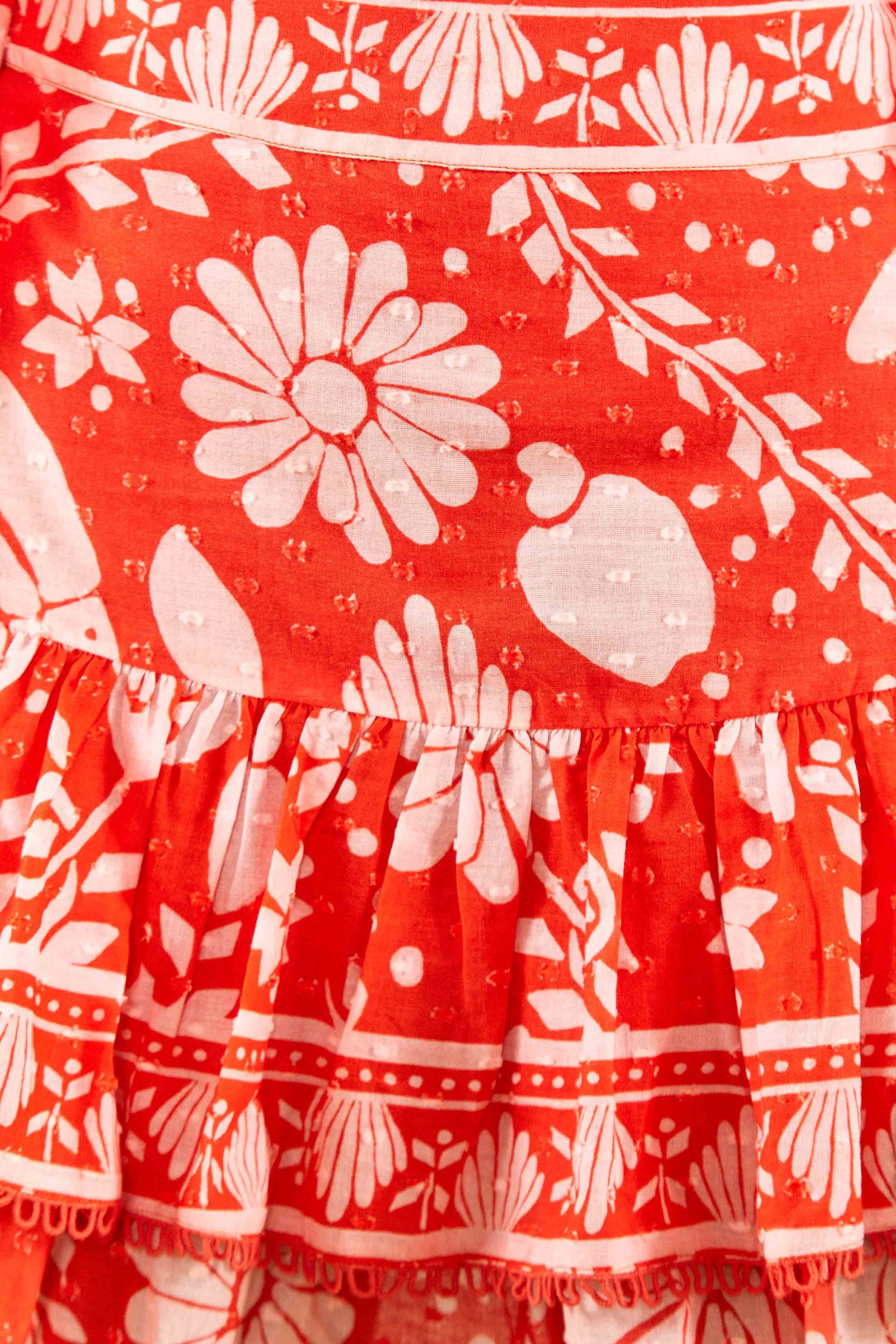 Jupe courte Neon Jungle - Rouge