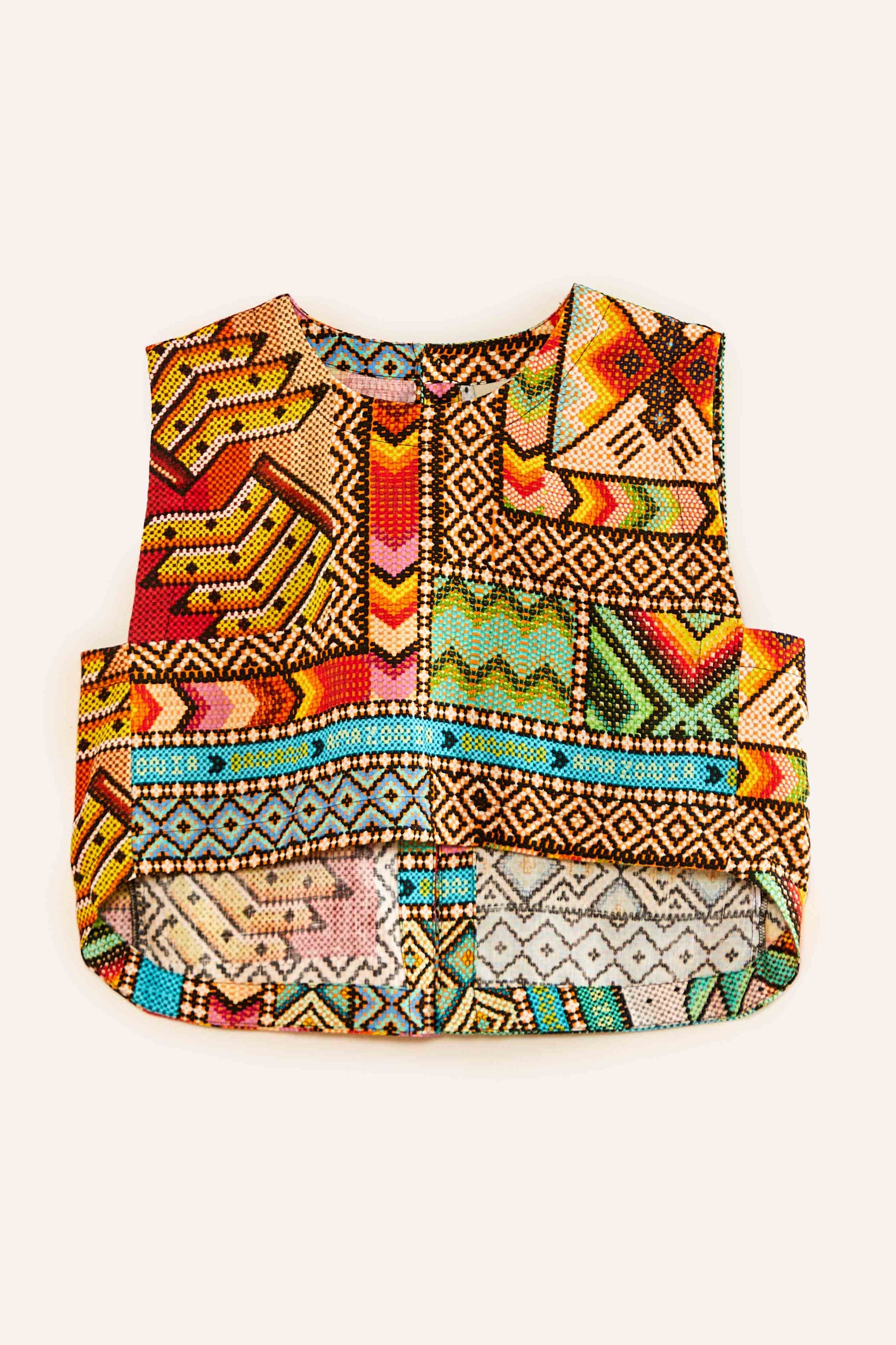 Banana linen crop top - Green