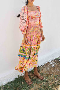 Blouse Bananas à pois en coton - Jaune