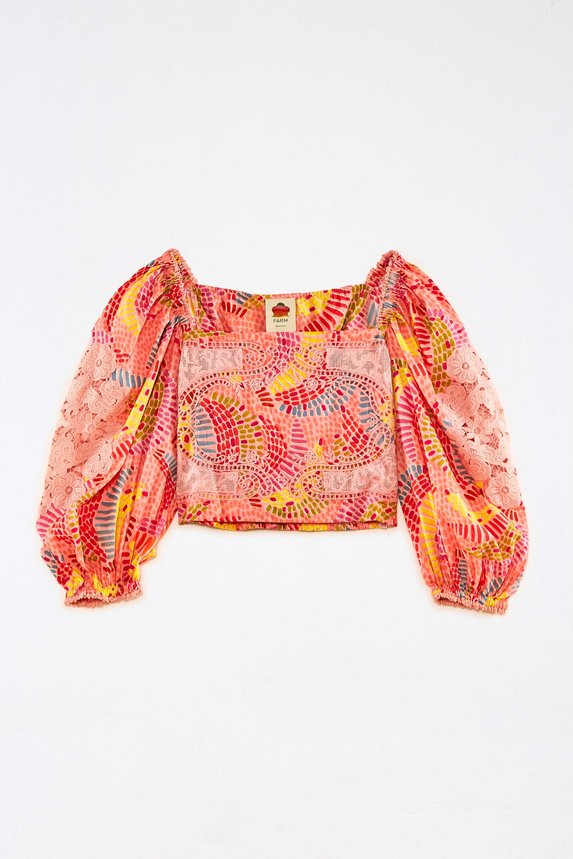 Blouse Bananas à pois en coton - Jaune