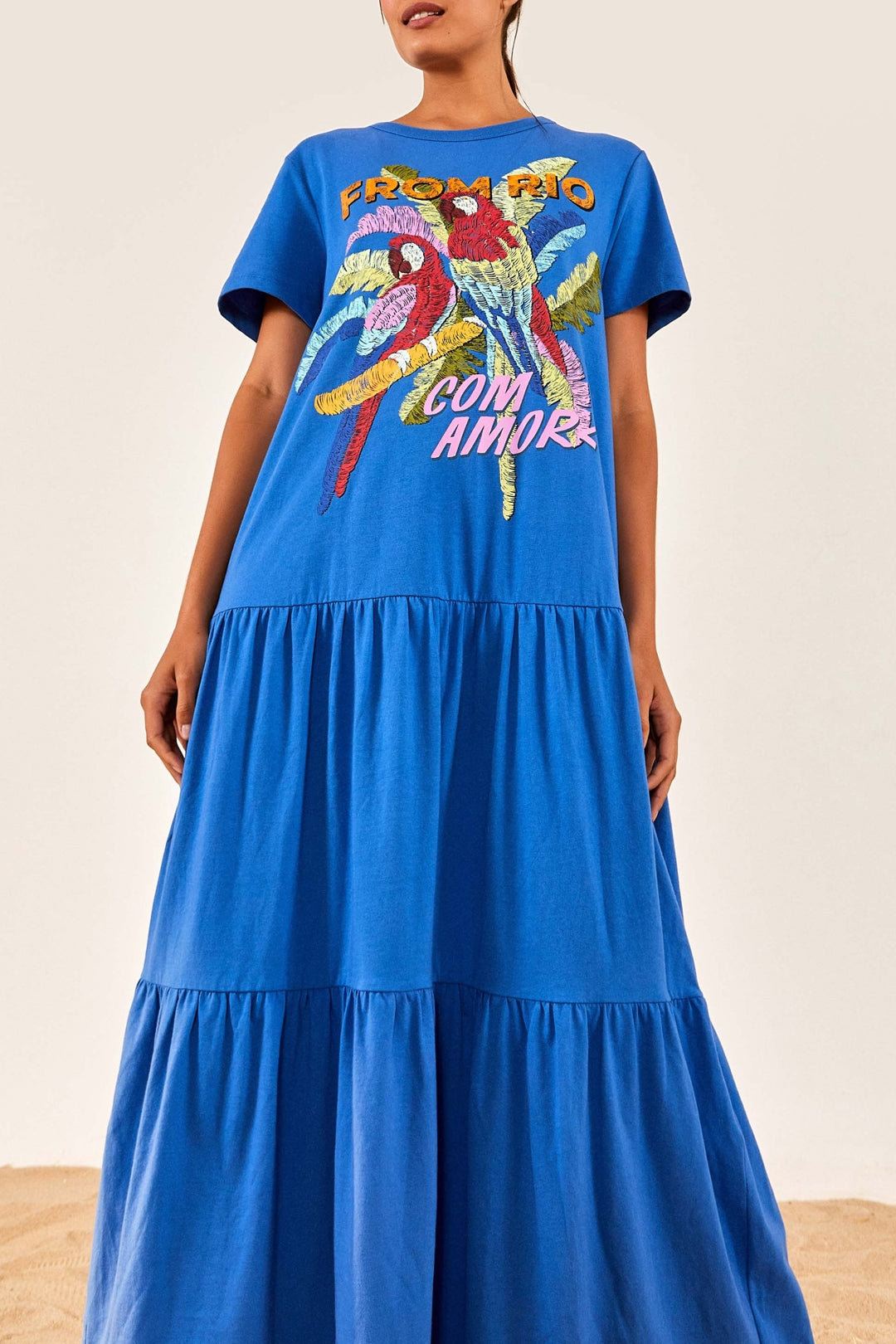 Robe longue From Rio With Loveshirt - Bleu