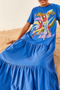 Robe longue From Rio With Loveshirt - Bleu
