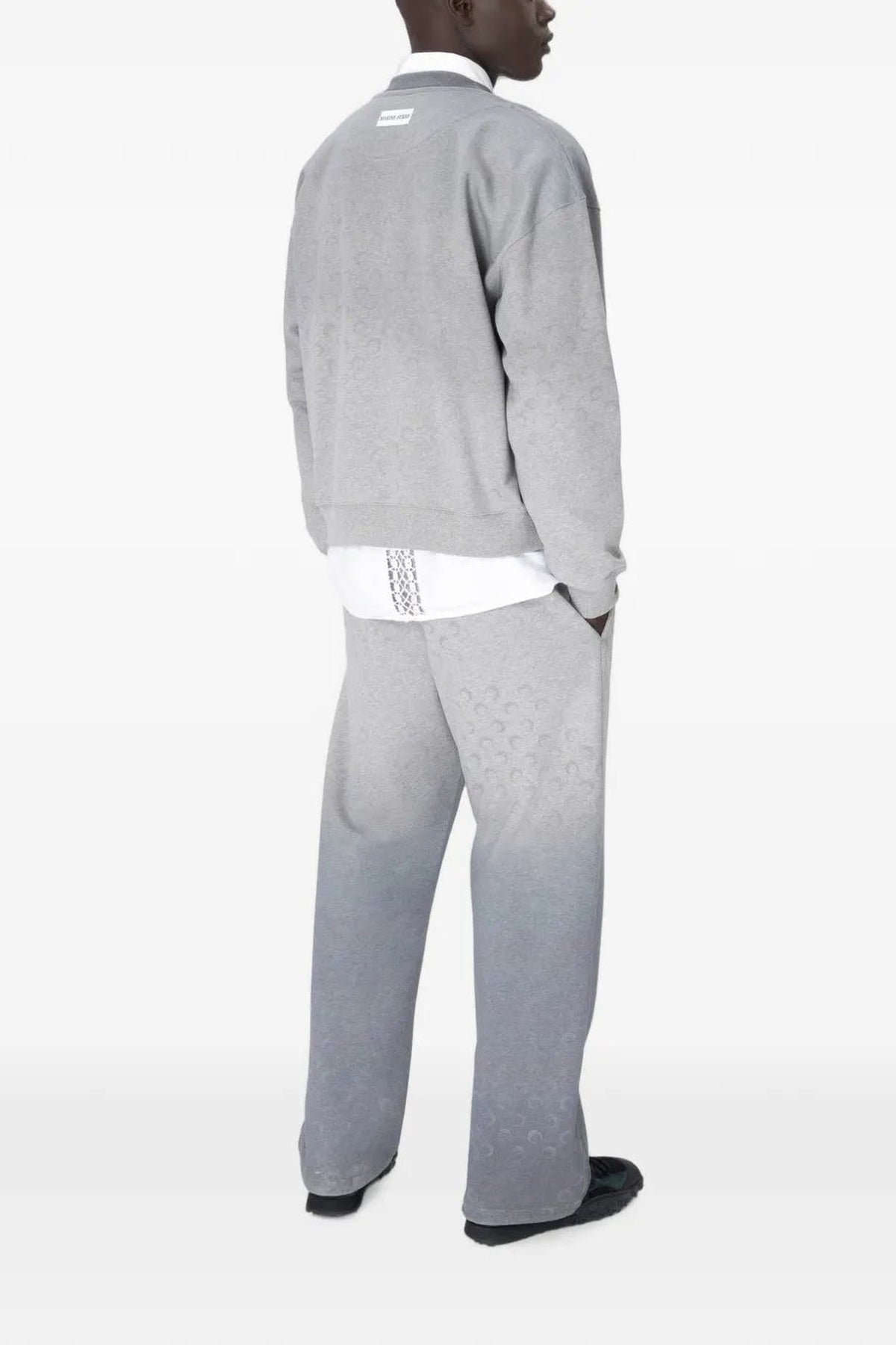 Moon Faded Fleece Relaxed Sweatshirt - Gris