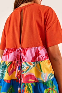 Blouse T-shirt Temos Coco - Multicolore