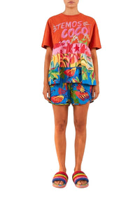 Blouse T-shirt Temos Coco - Multicolore