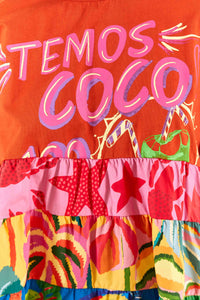 Blouse T-shirt Temos Coco - Multicolore