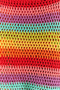 MEDIA OFF LINE_Crochet jumper with puffed sleeves - Multicoloured